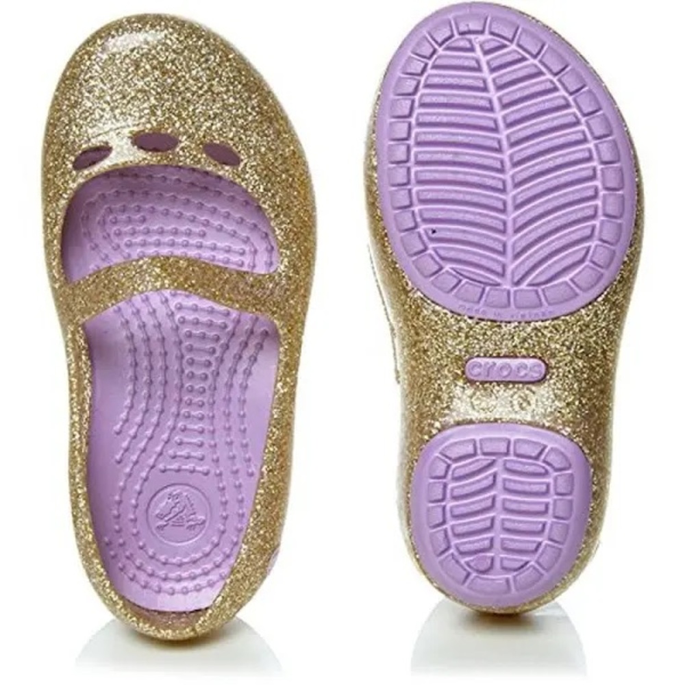 Crocs Kid's Carlisa Glitter Girls Shoes - Surfer Surfer 6C